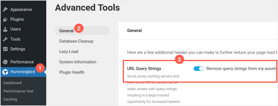 Deleting query strings with Hummingbird