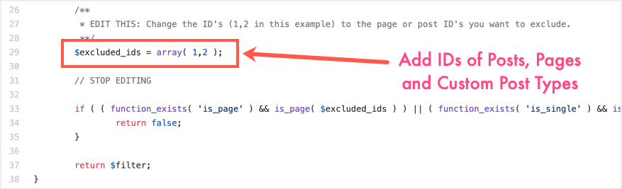 Disable page caching on specific pages