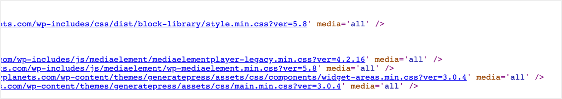 Query Strings in CSS and JS Files
