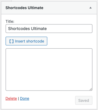Ultimate Widget Shortcodes